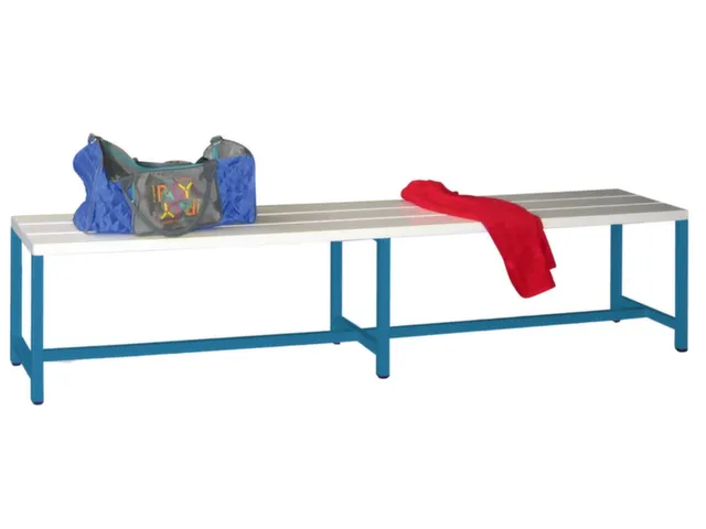 omkleedbank,HxLxD 430x2000x370mm,onderstel RAL5012