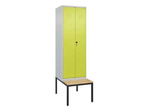 locker voor scheiding van kleding,HxBxD 2120x600x815mm,2vak