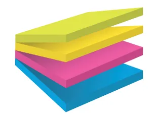 Memoblok Post-it 20148BYPG Super Sticky smart 76x76mm Rio Assorti - 1