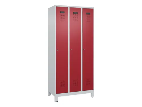locker,HxBxD 1950x900x500mm,3vak,vak B 300mm,cil.-slot,voeten