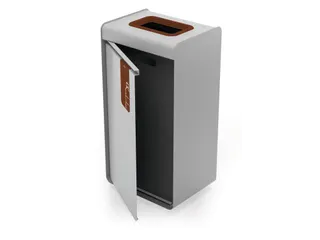 DURASORT Afvalbak sorteerunit 55L voor Organisch afval Grijs Bruin - 2