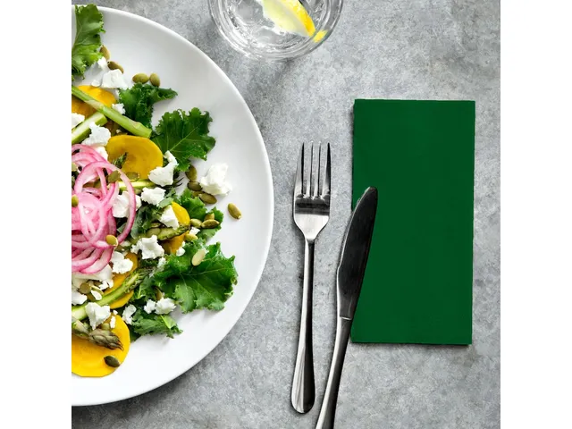 Tork 477423 Lunchservet Advanced Donkergroen 33x33cm