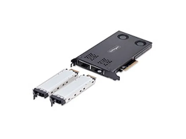 Dual-Bay m.2 NVMe SSD naar PCIe X8