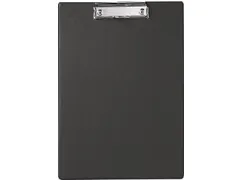 Klemplaat PP A4 Zwart