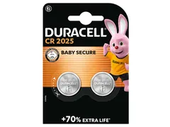Batterij Duracell knoopcel 2x CR2025 lithium Ø20mm 3V-170mAh