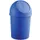 afvalbak,6l,HxØ 375x214mm,romp PP blauw,deksel PP blauw