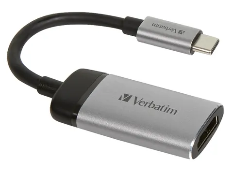 USB-C/HDMI 4K Adapter 0,1m 49143 zilver-zwart