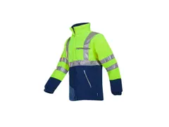 Sioen Kingley 497ZA2T01 fleece vest, geel/marineblauw, maat L, per stu