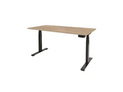 Dextro Plus Zit-sta Bureau Elektrisch 200x80 honey castello 25mm zwart