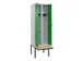 locker met bank,voor scheiding van kleding,HxBxD 2120x600x815mm,2vak