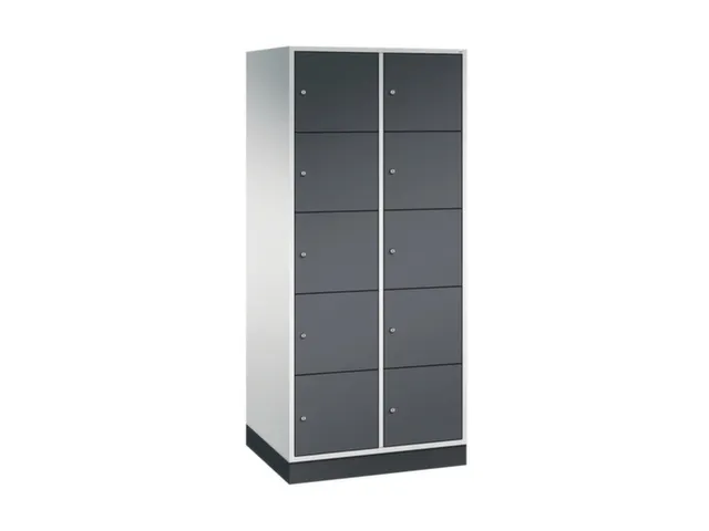 armoire multicases grand volume,RAL7035/RAL7021,HxlxP 1950x820x600mm