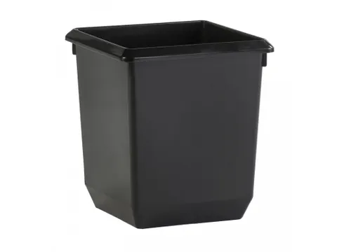 Vierkant Tapse Papierbak 21 Liter Zwart