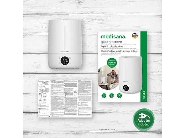 Medisana AH 663 Top-fill Luchtbevochtiger Wit