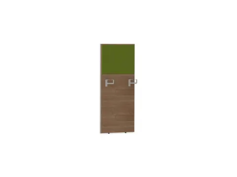 baliepaneel,v. bureau,aanbouw rechts,B 600mm,NT-cherry,BN7048-groen