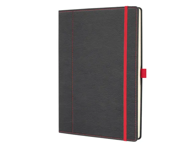 Carnet Conceptum A4 gris-rouge dots 194pag 80gr HC