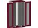 armoire verticale,HxlxP 2000x1050x650mm,porte vitrée,2extensions