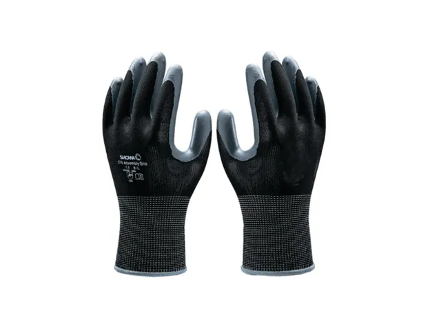 Showa 370 precisiehandschoenen, grijs/zwart, maat 9, per 120 paar