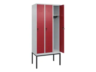 locker,HxBxD 2120x900x500mm,3vak,vak B 300mm,draaigrendel - 2