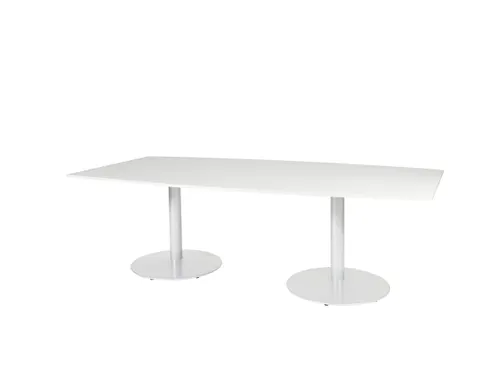 Linesto Vergadertafel Vaste Hoogte 240x120 Ton Wit 25mm Wit