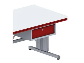 Lade,v. paktafel,HxBxD 200x527x510mm,romp RAL9006,front RAL3003 - 1