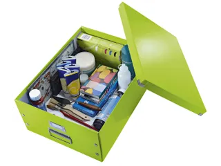 Opbergbox WOW Click & Store 369x200x482mm groen 85% gerecycled karton - 3