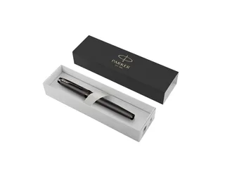 Rollerpen Parker IM Monochrome Gun Metal Fijn Zwarte inkt - 1