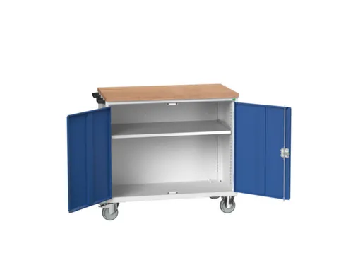 werkbank,verrijdbaar,HxBxD 980x1050x600mm,multiplexblad