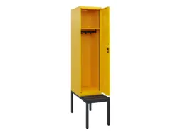 locker met bank,HxBxD 1950x400x815mm,1vak,vak B 400mm,cilinderslot
