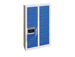 lockerkast,RAL 7035,HxBxD 815x460x200mm,2x6vakken,vak B 215mm