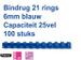 Bindrug Fellowes 6mm 21-rings A4 blauw 100stuks - 1