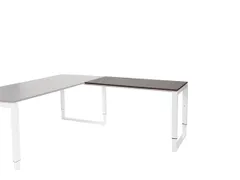 Domino Plus Aanbouw Hoogte Verstelbaar 1200x600mm Logan Eiken 25mm Wit