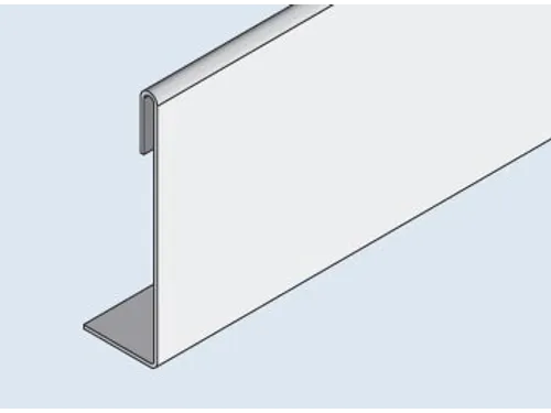 bureaupaneel,v. inhaakstelling,HxB 75x1000mm,m. verstevigingstraversen