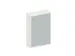 Schuifdeurkast 1540x1000x430mm Romp Wit Decor Front Lichtgrijs