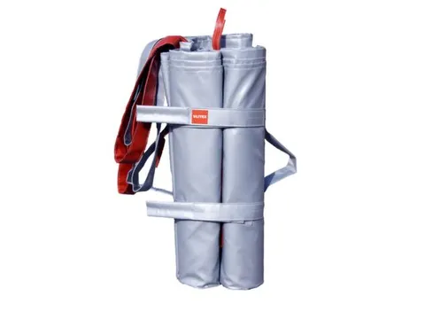 blusdeken,v. lithium-ion-branden,deken L x B 10x8m,glasweefsel,grijs