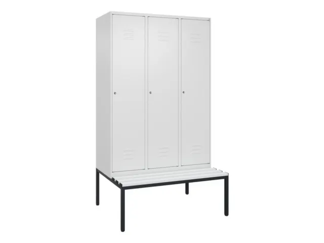 locker voor scheiding van kleding,HxBxD 2120x1200x815mm,3vak