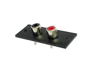 2P Amp Rca Plug - Vernikkeld - 1