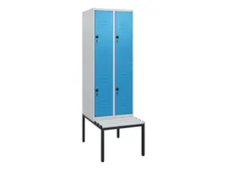 Dubbeldekse dekenkist,HxBxD 1950x600x815mm,2x2vak.,vak B 300mm