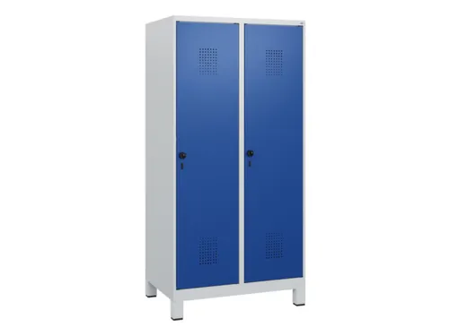 schoollocker,HxBxD 1630x800x500mm,2vak,vak B 400mm,draaigrendel,voeten