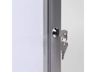 Vitrinebord Quantore luxe 8x A4 B1 gecertificeerd zilver - 4