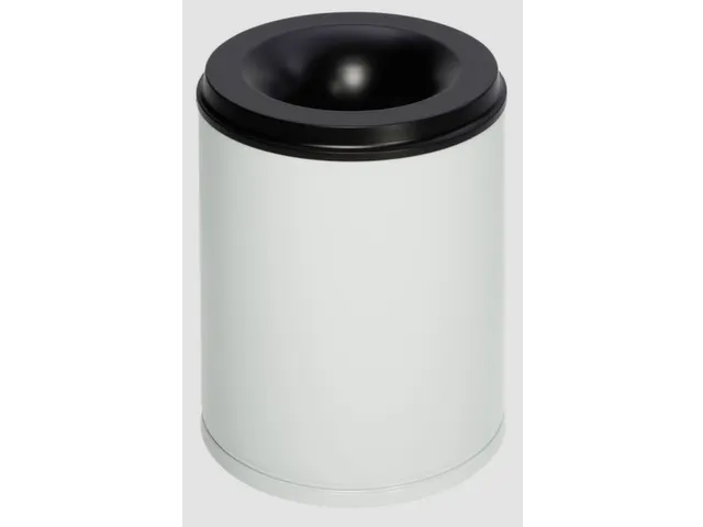 prullenmand zelfblussend 80 liter HxØ 560x465mm kop zwart grijs