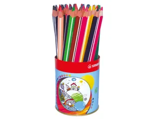 Kleurpotlood driehoekig STABILO 203 Trio dik 38 stuks assorti - 1
