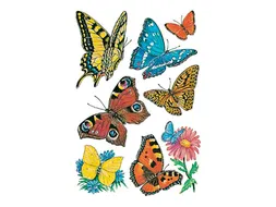 Sticker Etiket Herma 3801 Vlinders 24 stuks