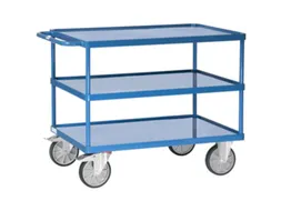 Tafelwagen 2420W 500kg 850x500mm 3 etages staalplaat + rand