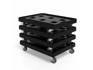 dolly,draagverm. 300kg,laadvl. LxB 602x804mm,platform doorbroken - 2