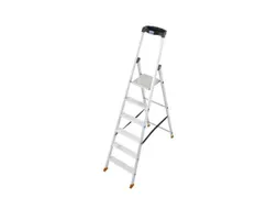 trapladder,eenzijdig,6treden,bordes met profiel,Stand H 1,3m