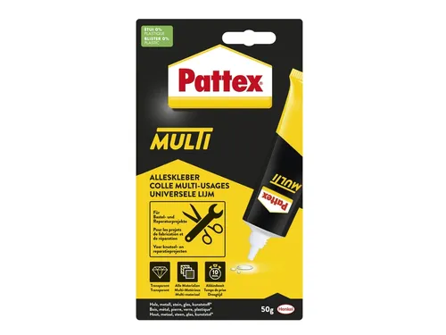 Alleslijm Pattex Multi tube 50gram op blister