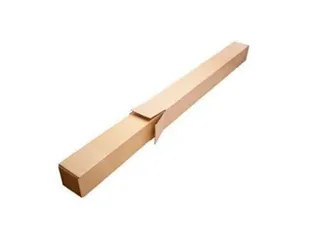 Verzendkoker Vierkant Telescoop 126x126x750/1450mm Bruin Deksel - 2