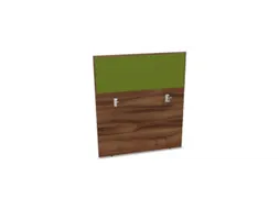 baliepaneel bureau aanbouw achter NP-tiepolo nut BN7048-groen 1000mm