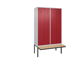 locker voor scheiding van kleding,HxBxD 2120x1200x815mm,4vak - 1