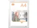 Premium Plus verplaatsbaar acryl informatiebord, wandgemonteerd, ft A4